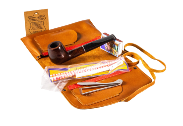 Jean Claude Pfeifenset mit Rollbeutel / Pfeife gerade